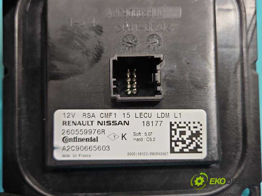 Renault Megane IV 2016-2024 1.3 Tce 140 HP manual 103 kW 1332 cm3 4- střídač: xenon A2C90665603 (Riadiaca jednotka xenónu)