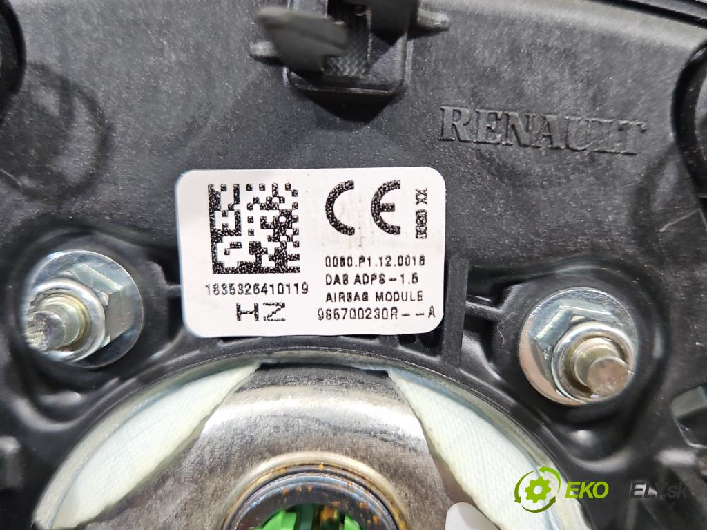 Renault Megane IV 2016-2024 1.3 Tce 140 HP manual 103 kW 1332 cm3 4- airbag vzduch: Řidiči: 986700230R (Airbag)