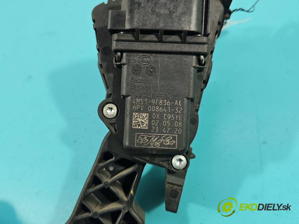 Ford Focus Mk2 2004-2011 1.8 tdci 116 HP manual 85 kW 1753 cm3 5- pedal plyn potenciometr: 4M51-9F836-AK
