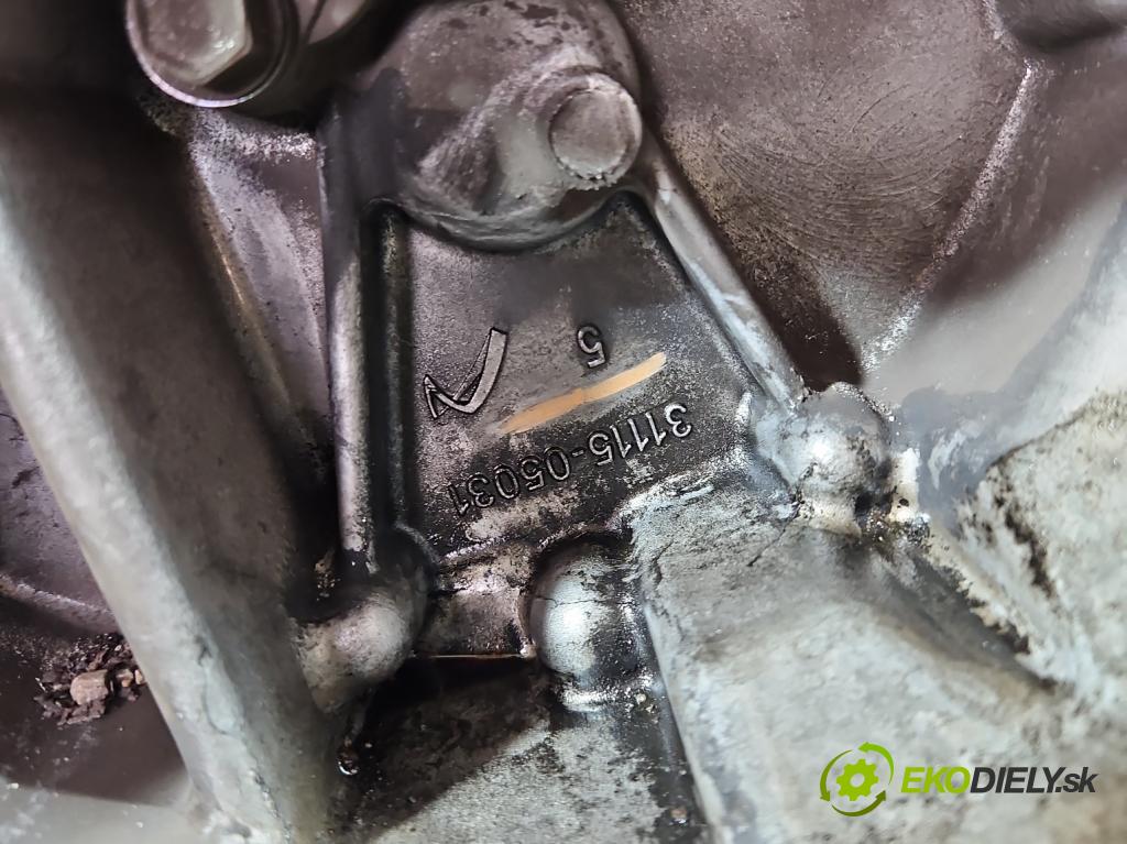 Toyota Auris II 2012-2018 1.6 16V 132 hp manual 97 kW 1598 cm3 5- převodovka stupňová manual 31115-05031
