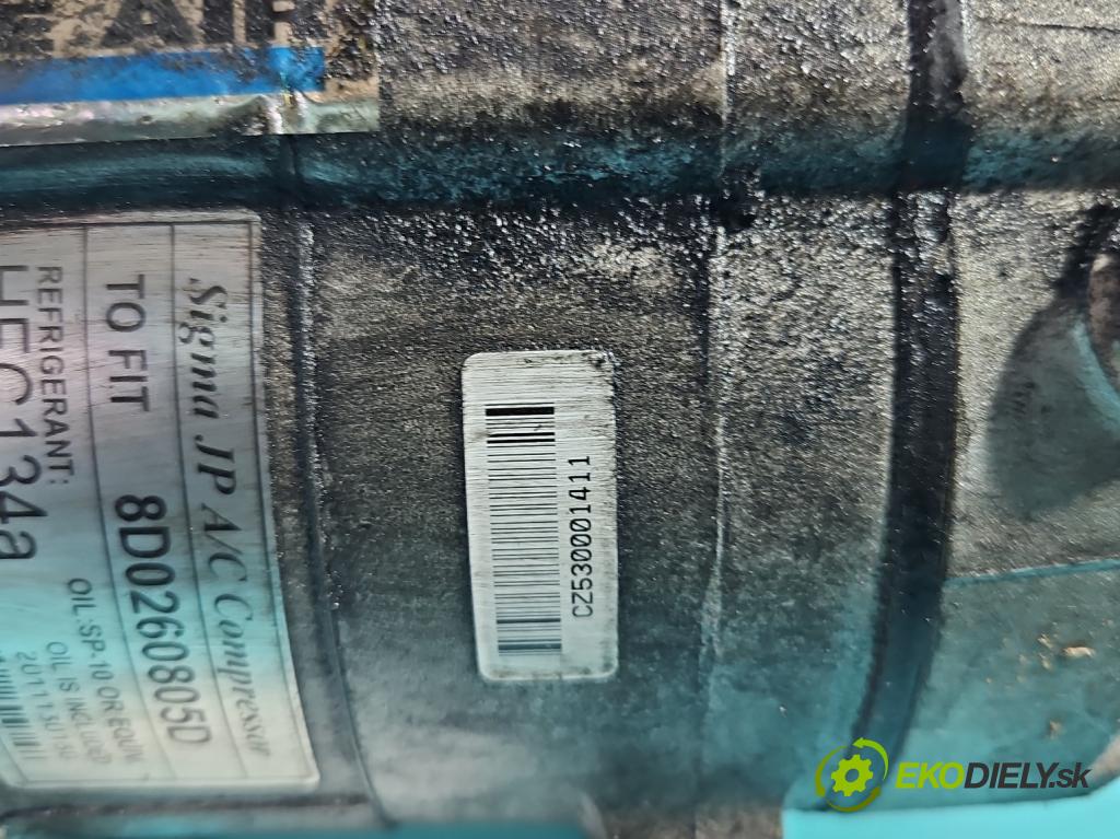 Audi A4 B5 1994-2001 1.9 tdi 90 HP manual 66 kW 1896 cm3 4- Kompresor: klimatizácie 8D0260805D (Kompresor klimatizácie)