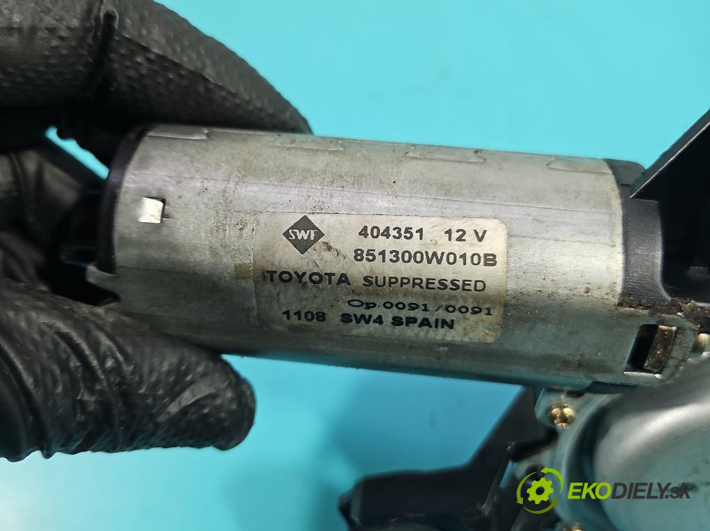 Toyota Corolla E11 1997-2002 1.4 16V 86 HP manual 63 kW 1332 cm3 5- motor stieračov zadné 851300W010B