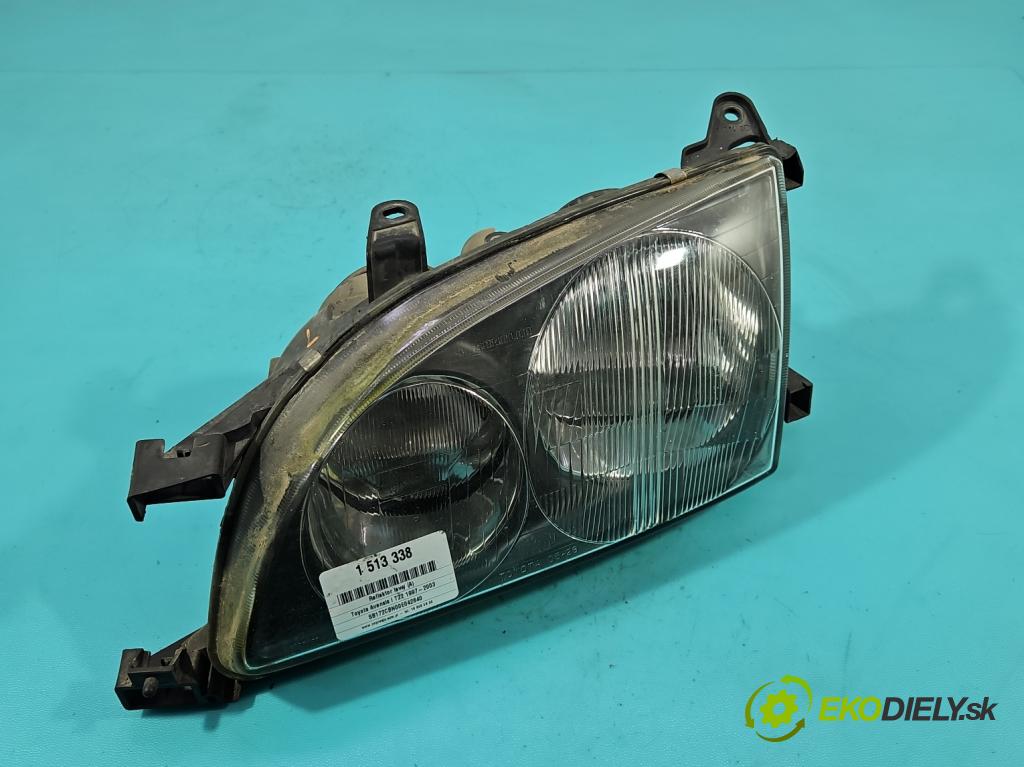 Toyota Avensis I T22 1997-2003 2.0 TD 90 HP manual 66 kW 1975 cm3 5- Reflektor: ľavý 54533366 (Kľučka dverí ostatné)