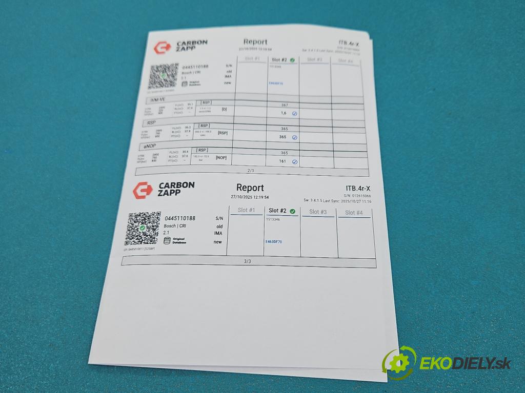 Ford C-Max I 2003-2010 1.6 tdci 109 HP manual 80 kW 1560 cm3 5- vstrek 0445110188 (Vstrekovač paliva)