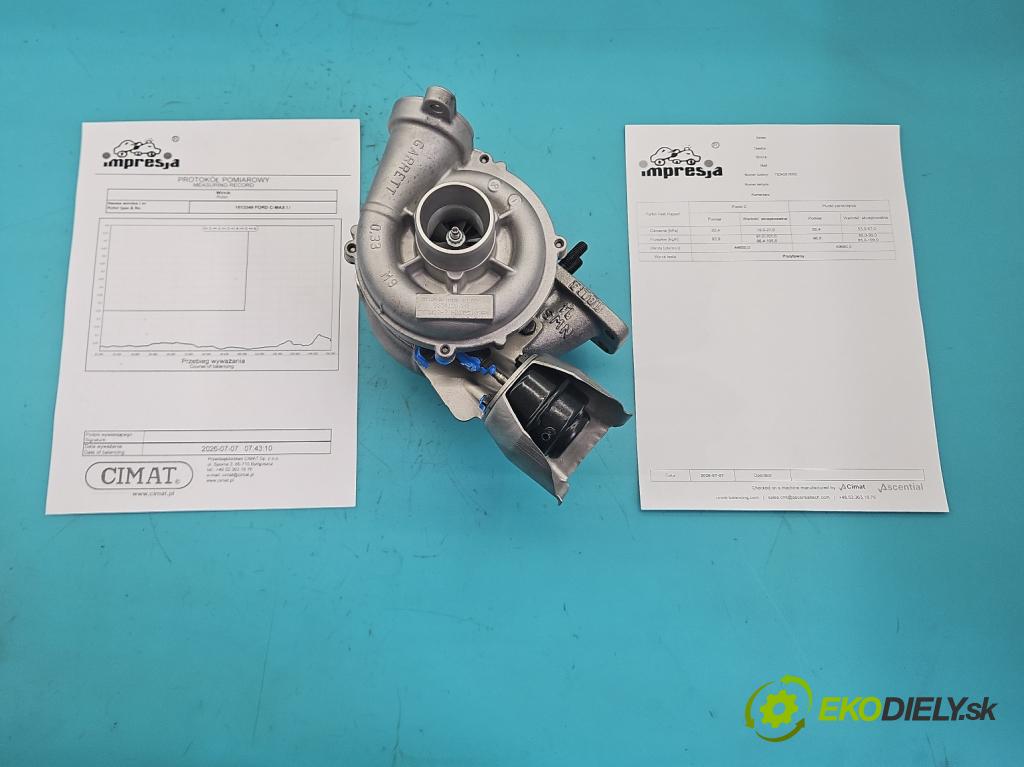 Ford C-Max I 2003-2010 1.6 tdci 109 hp manual 80 kW 1560 cm3 5- Turbodmychadlo repasováno 753420-2