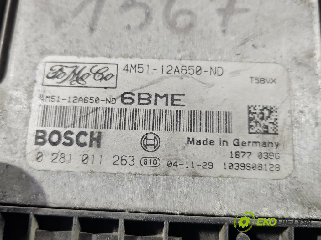 Ford C-Max I 2003-2010 1.6d 109 HP manual 80 kW 1560 cm3 5- riadiaca jednotka motora 0281011263