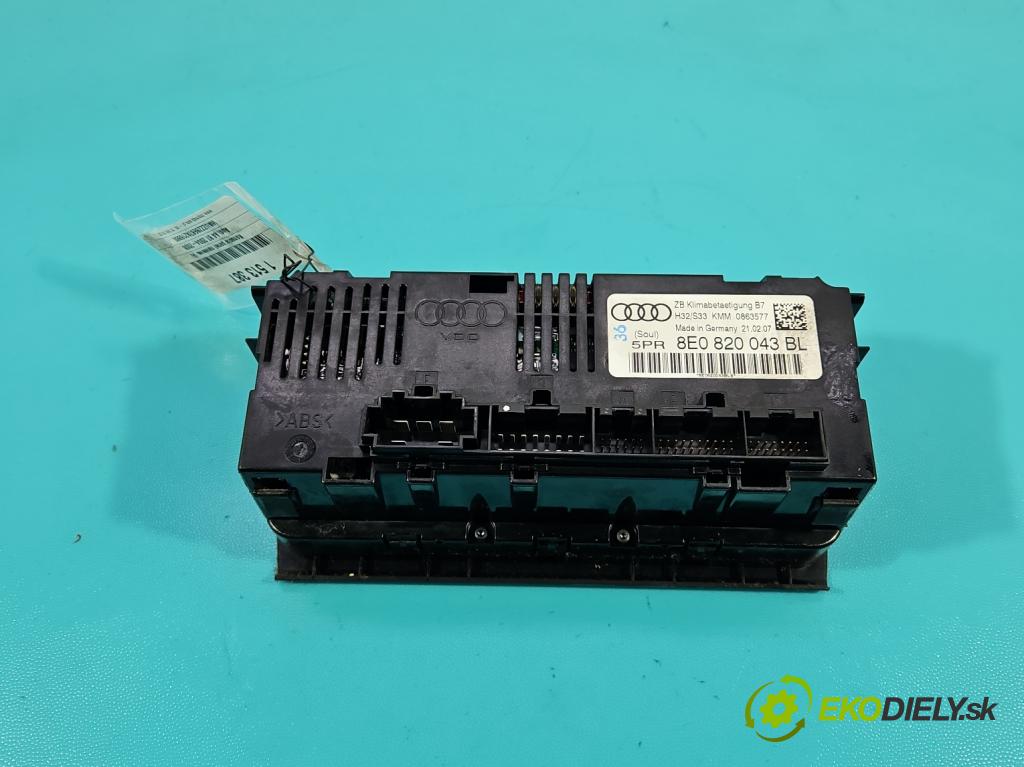 Audi A4 B7 2004-2008 2.0 tdi 140 hp manual 103 kW 1986 cm3 5- palubní deska panel topení 8E0820043BL