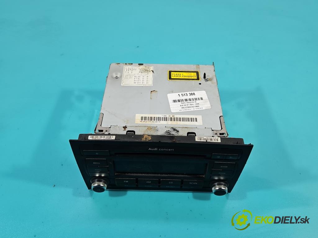 Audi A4 B7 2004-2008 2.0 tdi 140 HP manual 103 kW 1986 cm3 5- Radio originál 8E0035186AK