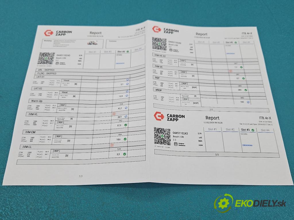 Alfa romeo 159 1.9 jtd 150 hp manual 110 kW 1910 cm3 4- vstřikovač 0445110159 (Vstřikovač paliva)