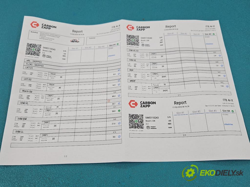 Alfa romeo 159 1.9 jtd 150 hp manual 110 kW 1910 cm3 4- vstřikovač 0445110243 (Vstřikovač paliva)