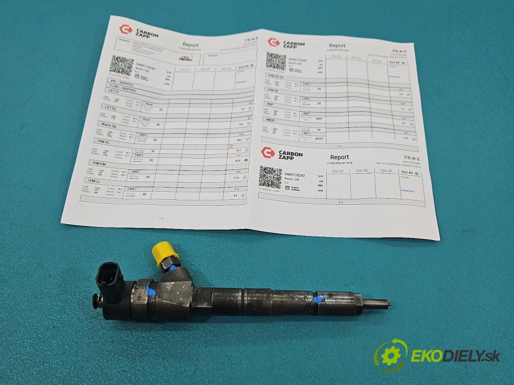 Alfa romeo 159 1.9 jtd 150 HP manual 110 kW 1910 cm3 4- vstrek 0445110243 (Vstrekovač paliva)