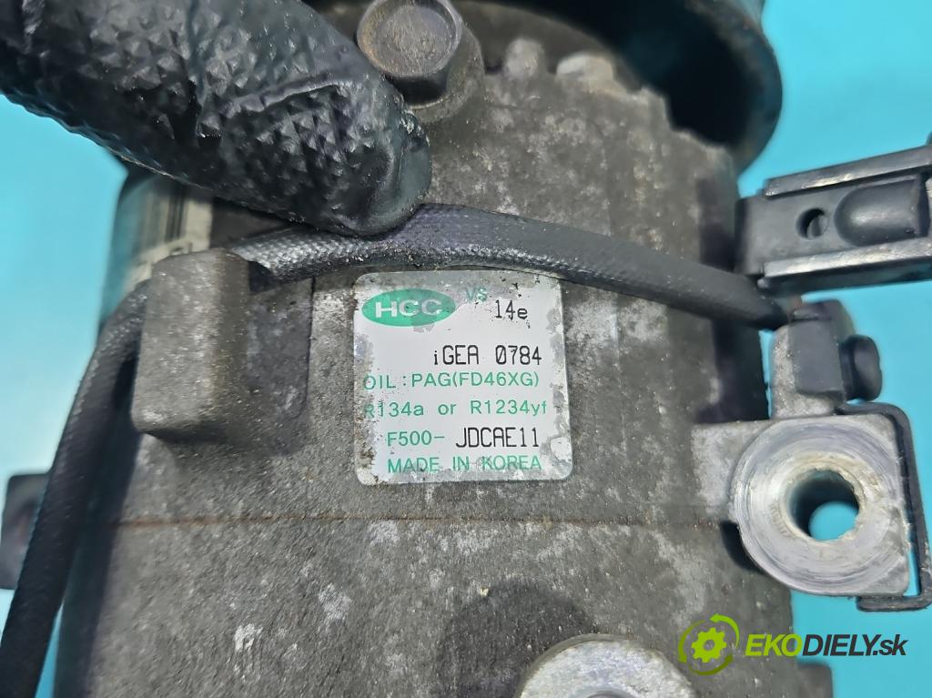 Hyundai I30 II 2012-2016 1.4 16V 100 HP manual 73.2 kW 1396 cm3 5- Kompresor: klimatizácie F500-JDCAE11 (Kompresor klimatizácie)
