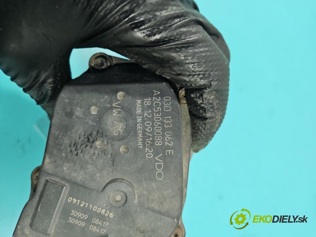 Seat Ibiza IV 6J 2008-2017 1.2 12V 69KM manual 51 kW 1198 cm3 5- klapka 03D133062E (Škrtiaca klapka)