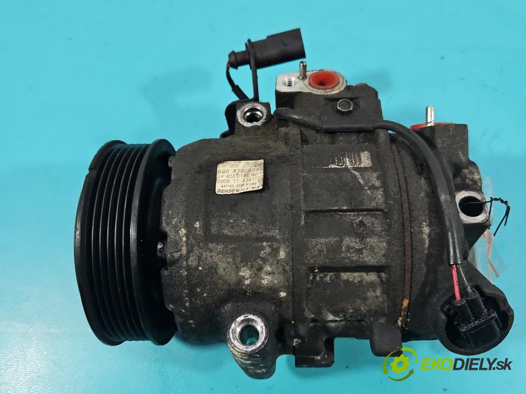 Seat Ibiza IV 6J 2008-2017 1.2 12V 69KM manual 51 kW 1198 cm3 5- Kompresor: klimatizácie 6Q0820808G (Kompresor klimatizácie)