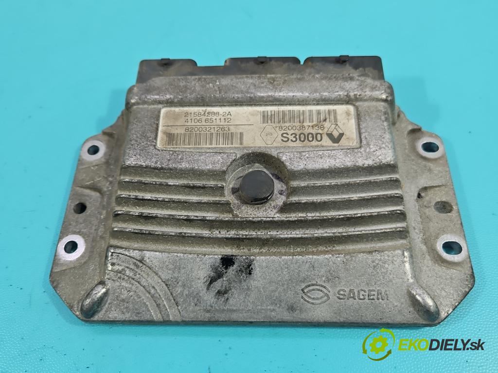 Renault Scenic II 2003-2009 2.0 16V 133 hp manual 98 kW 1998 cm3 5- řídící jednotka motoru 8200321263