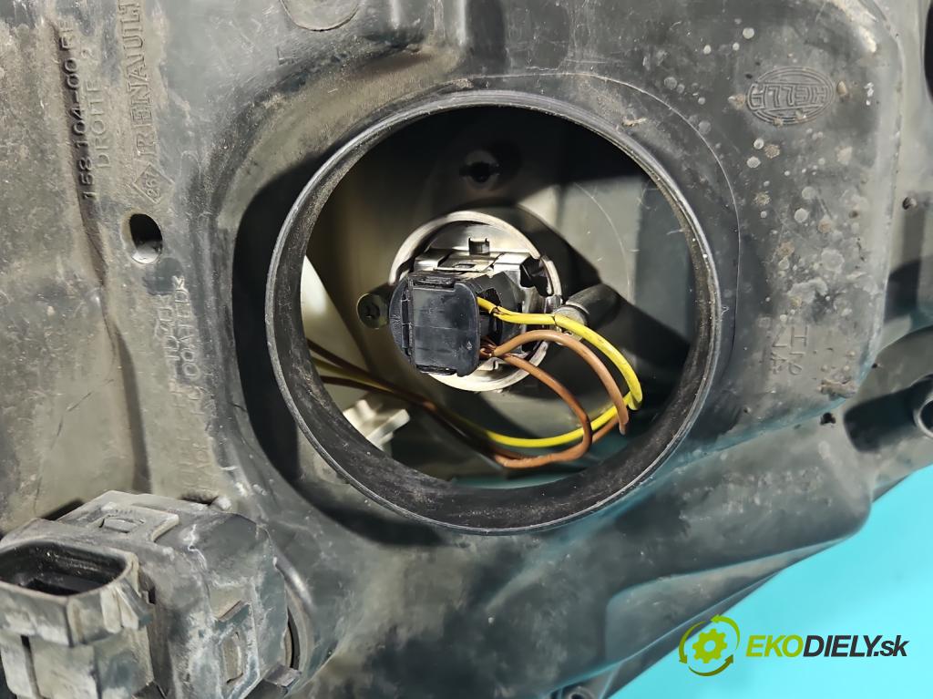 Renault Scenic II 2003-2009 2.0 16V 133 HP manual 98 kW 1998 cm3 5- Reflektor: pravý  (Svetlo predné pravé)