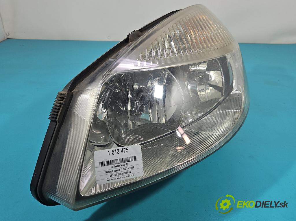 Renault Scenic II 2003-2009 2.0 16V 133 hp manual 98 kW 1998 cm3 5- světlo levý  (Klika dveří ostatní)