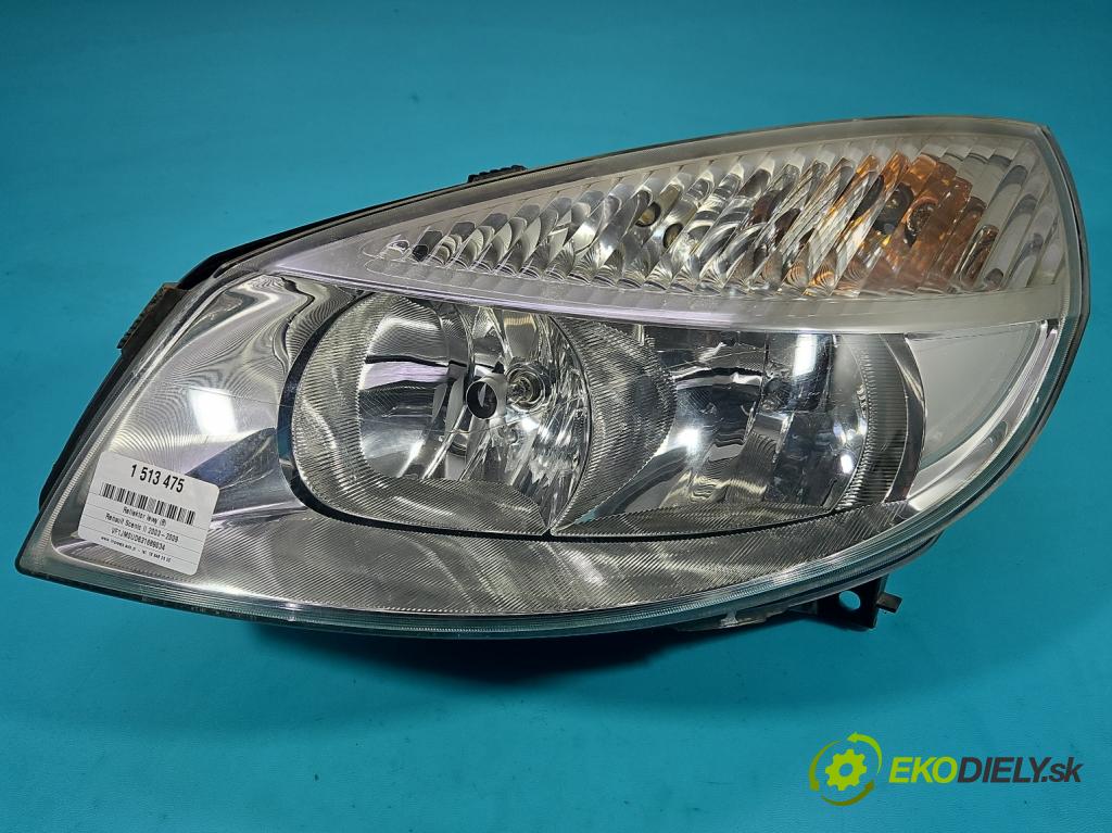 Renault Scenic II 2003-2009 2.0 16V 133 hp manual 98 kW 1998 cm3 5- světlo levý  (Klika dveří ostatní)