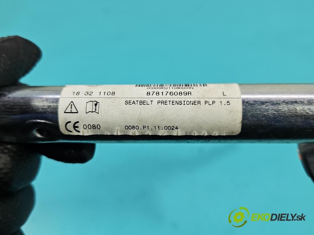 Renault Megane IV 2016-2024 1.3 Tce 140 HP manual 103 kW 1332 cm3 4- pas bezpečnosť: predné ľavý 878176089R