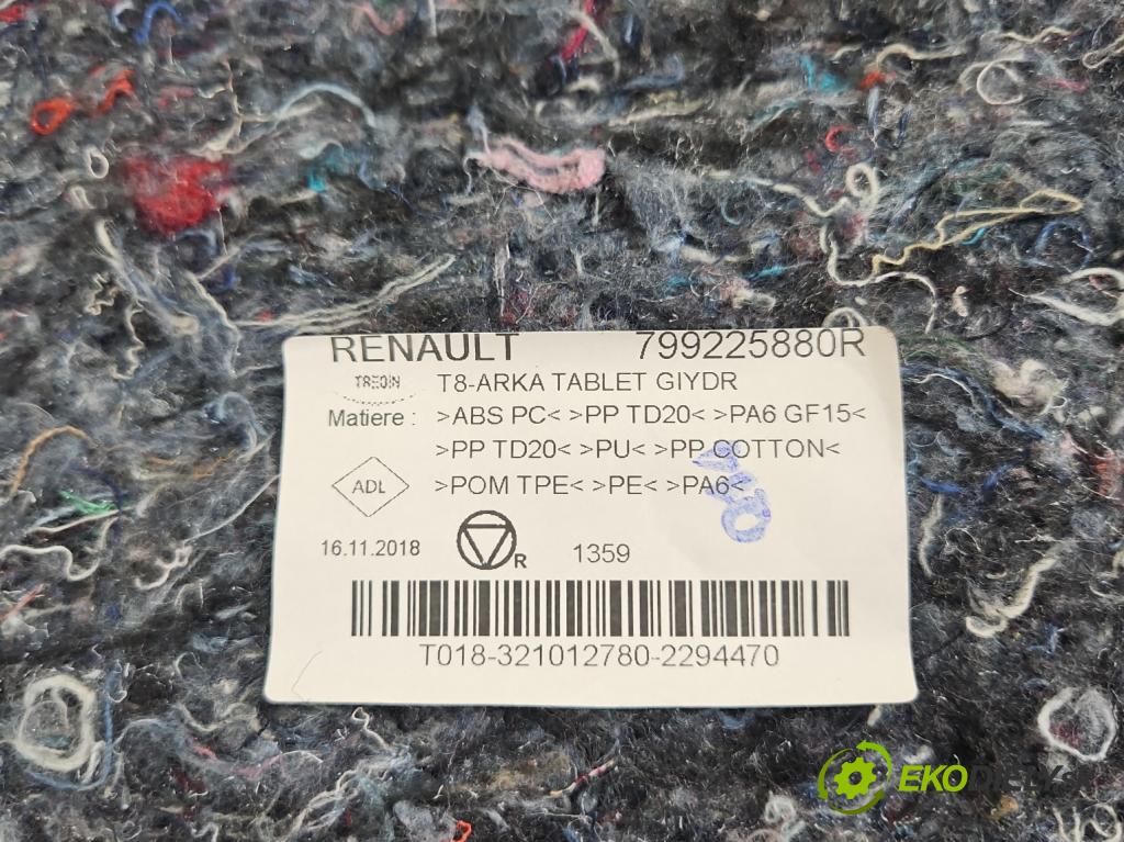 Renault Megane IV 2016-2024 1.3 Tce 140 hp manual 103 kW 1332 cm3 4- pláto zadní 799225880R (Kryt zavazadlového prostoru)