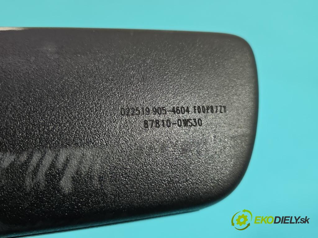 Toyota Corolla E21 2019- 1.8 16V 98 HP automatic 72 kW 1798 cm3 4- zrkadlo uvnitř: 87810-0WS30 (Spätné zrkadlo vnútorné)