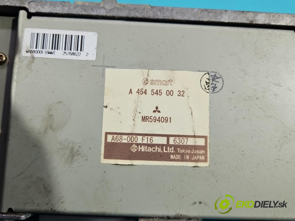 Mitsubishi Colt Z30 VI 2004-2012 1.1 12V 75 HP manual 55 kW 1124 cm3 5- riadiaca jednotka ostatné A4545450032