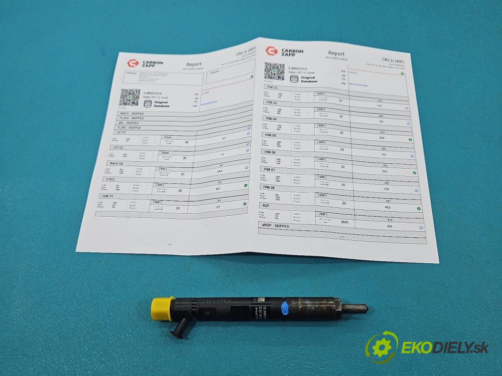 Dacia Logan I 2005-2014 1.5 dci 68 HP manual 50 kW 1461 cm3 5- vstrek EJBR05101D (Vstrekovač paliva)