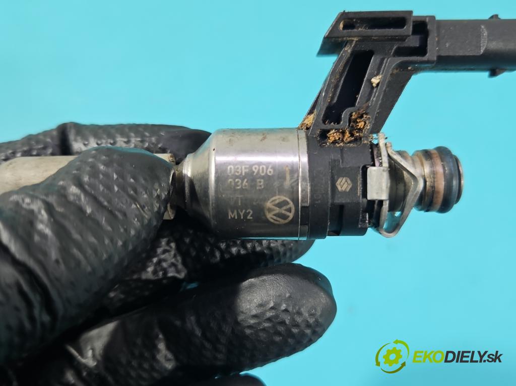 Skoda Yeti 2009-2017 1.2 TSI 105 hp manual 77 kW 1197 cm3 5- vstřikovač 03F906036B (Vstřikovač paliva)