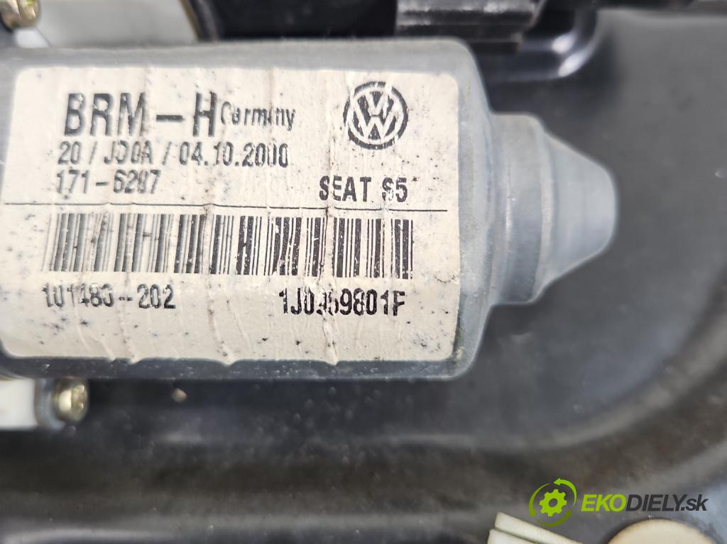 Seat Leon I 1999-2005 1.9 tdi 110 hp manual 81 kW 1896 cm3 5- mechanismus stahování přední levý 1J0959801F