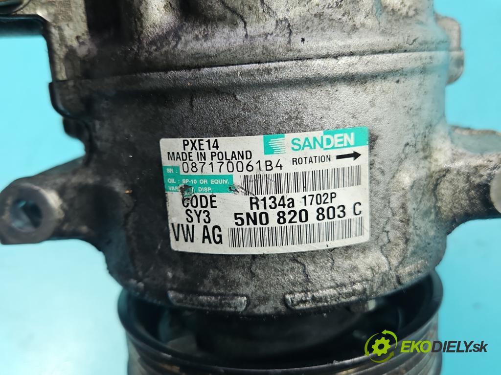 Skoda Yeti 2009-2017 1.2 TSI 105 HP manual 77 kW 1197 cm3 5- Kompresor: klimatizácie 5N0820803C (Kompresor klimatizácie)