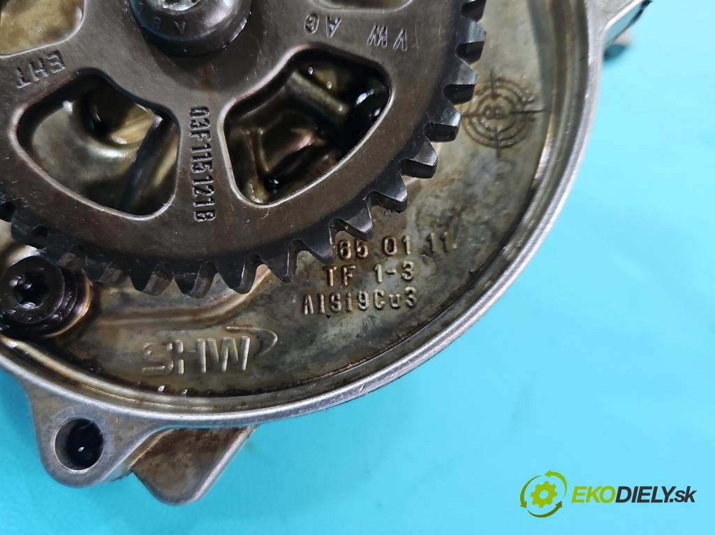 Skoda Yeti 2009-2017 1.2 TSI 105 HP manual 77 kW 1197 cm3 5- čerpadlo oleja: 03F115105C (Olejová pumpa)