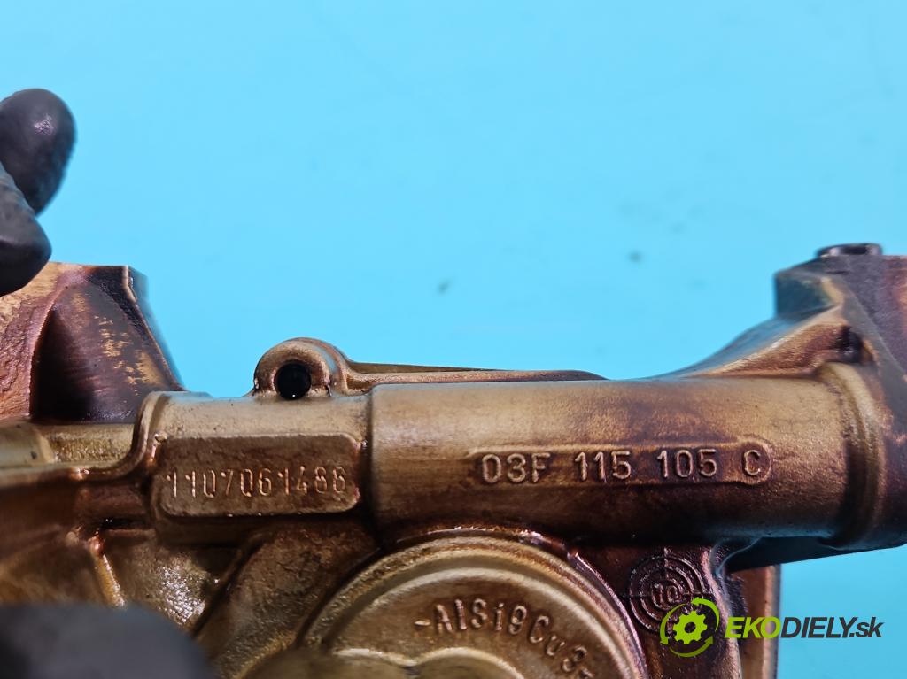 Skoda Yeti 2009-2017 1.2 TSI 105 HP manual 77 kW 1197 cm3 5- čerpadlo oleja: 03F115105C (Olejová pumpa)