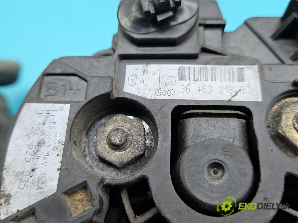 Peugeot 307 1.6 hdi 109 HP manual 80 kW 1560 cm3 5- Alternator 9646321880 (Alternátor)