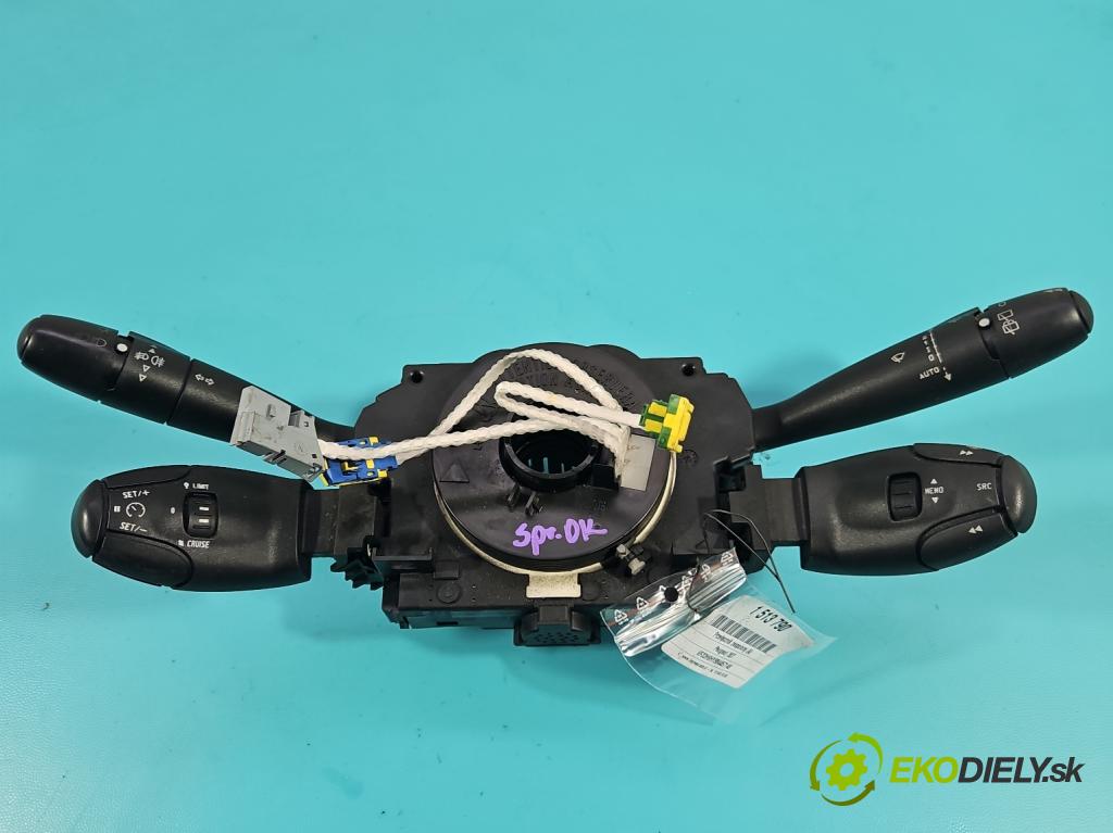 Peugeot 307 1.6 hdi 109 HP manual 80 kW 1560 cm3 5- prepínač komplex: 96605592XT (Prepínacie páčky pod volantom)
