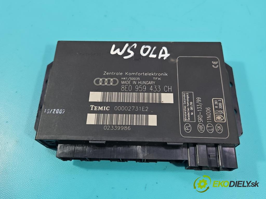 Audi A4 B7 2004-2008 2.0 tdi 140 HP manual 103 kW 1986 cm3 5- riadiaca jednotka komfortu 8E0959433CH