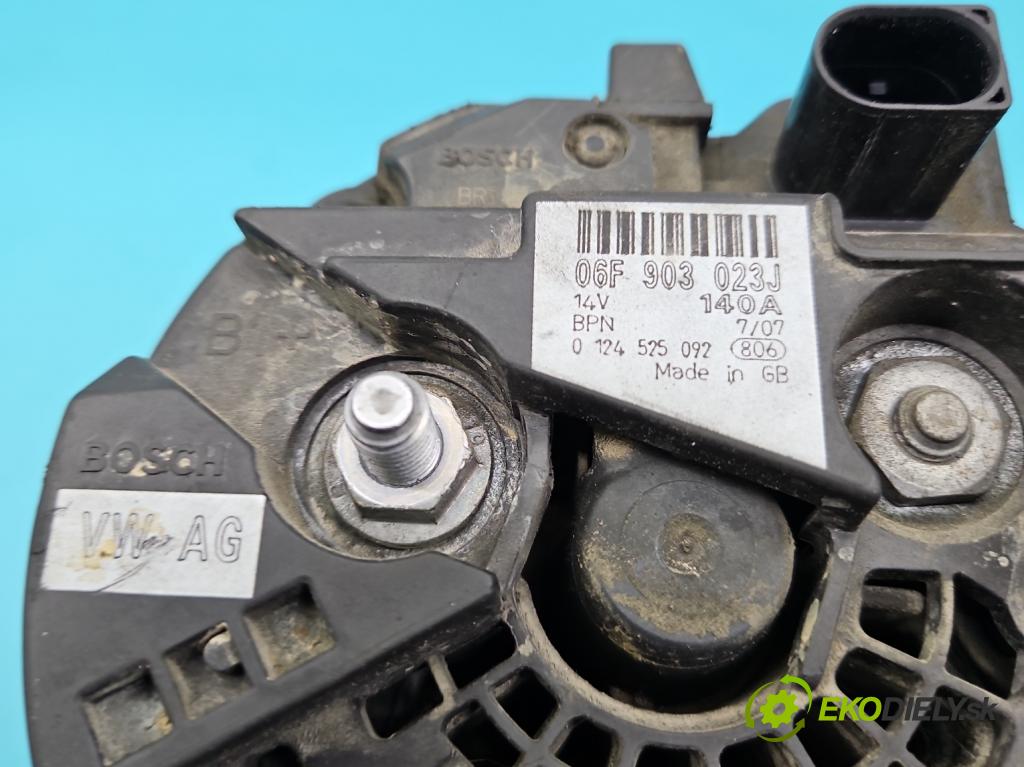 Audi A4 B7 2004-2008 2.0 tdi 140 HP manual 103 kW 1986 cm3 5- Alternator 06F903023J (Alternátor)