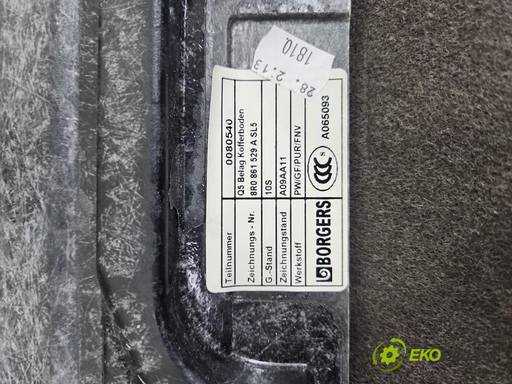 Audi Q5 2008-2016 2.0 TFSI 224 hp automatic 165 kW 1984 cm3 5- koberec do auta kufra: 8R0861531A