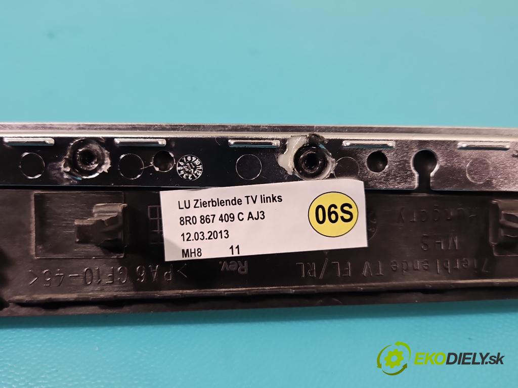 Audi Q5 2008-2016 2.0 TFSI 224 hp automatic 165 kW 1984 cm3 5- lišta ozdobná interiéry: 8R0863305C