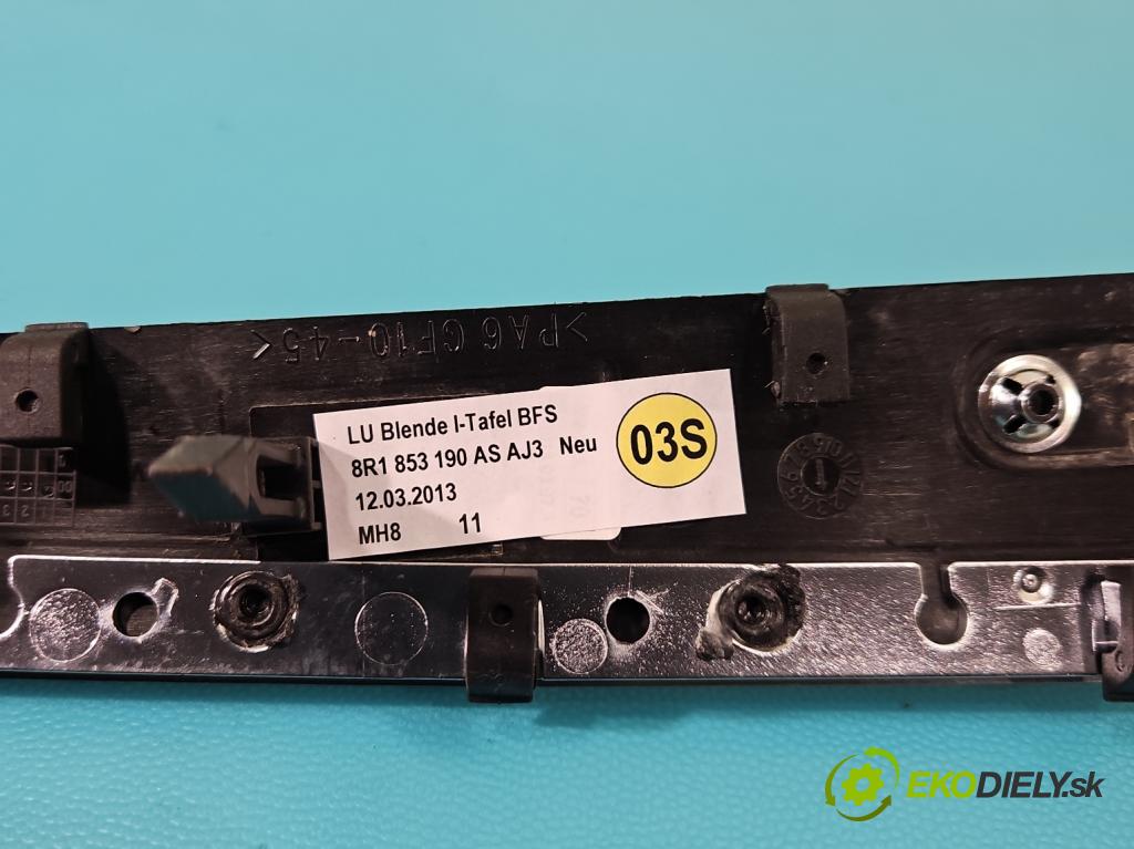 Audi Q5 2008-2016 2.0 TFSI 224 hp automatic 165 kW 1984 cm3 5- lišta ozdobná interiéry: 8R0863305C