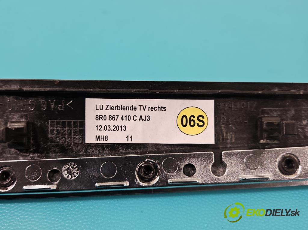 Audi Q5 2008-2016 2.0 TFSI 224 hp automatic 165 kW 1984 cm3 5- lišta ozdobná interiéry: 8R0863305C