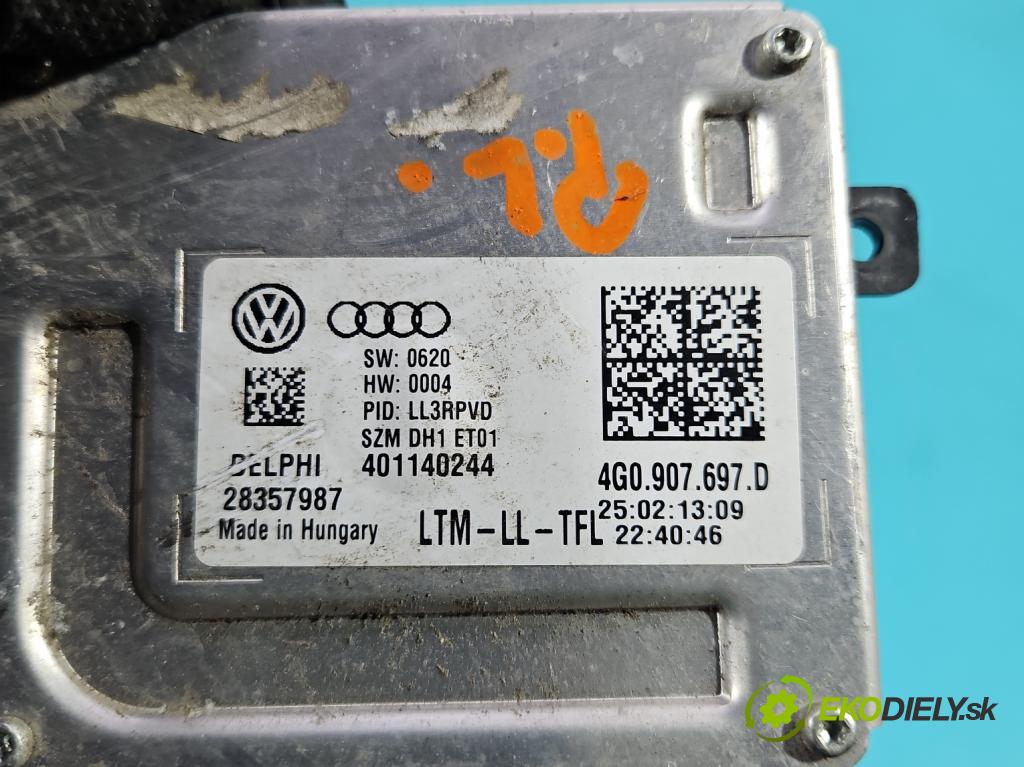 Audi Q5 2008-2016 2.0 TFSI 224 hp automatic 165 kW 1984 cm3 5- měnič xenon 4G0907697D (Řídící jednotka xenonu)