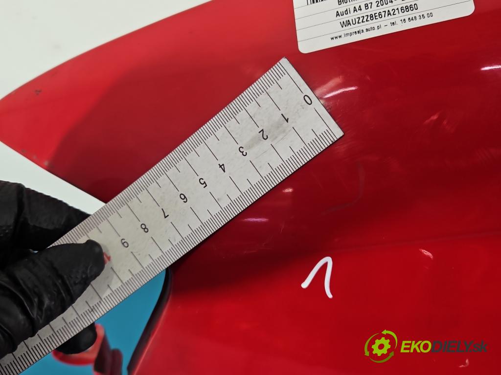 Audi A4 B7 2004-2008 2.0 tdi 140 hp manual 103 kW 1986 cm3 5- blatnik přední levý  (Levý přední blatník)