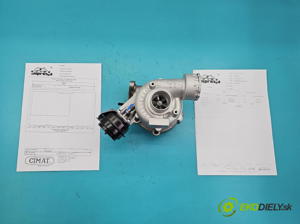 Audi A4 B7 2004-2008 2.0 tdi 140 HP manual 103 kW 1986 cm3 5- turbodúchadlo, turbo repasovaná 758219-3