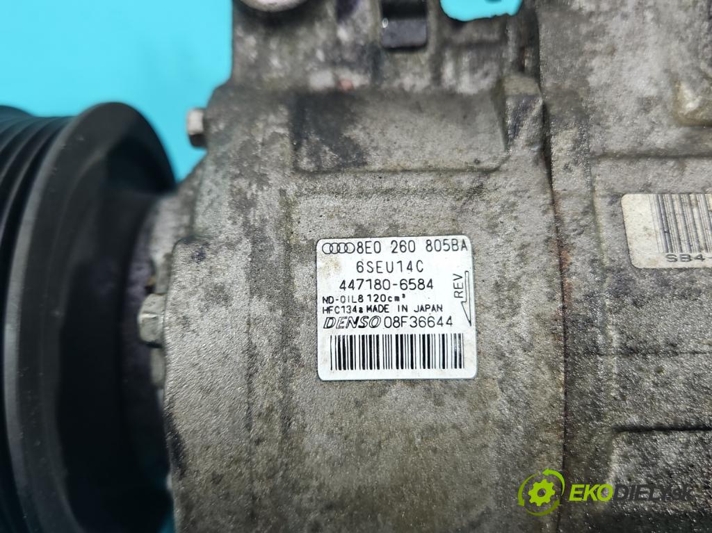 Audi A4 B7 2004-2008 2.0 tdi 140 HP manual 103 kW 1986 cm3 5- Kompresor: klimatizácie 8E0260805BA (Kompresor klimatizácie)