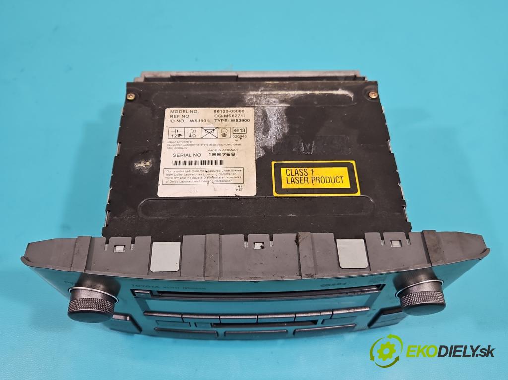 Toyota Avensis II T25 2003-2008 2.0 D4D 110 HP manual 81 kW 1995 cm3 5- Radio originál 86120-05080