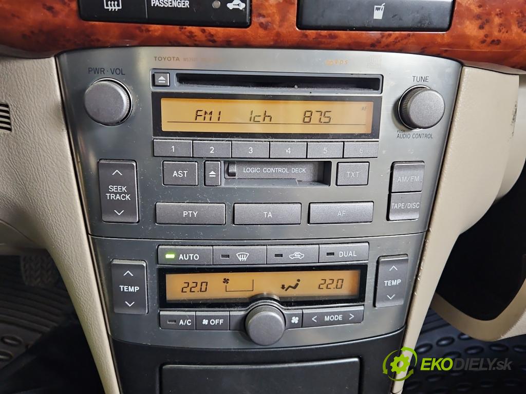 Toyota Avensis II T25 2003-2008 2.0 D4D 110 HP manual 81 kW 1995 cm3 5- Radio originál 86120-05080