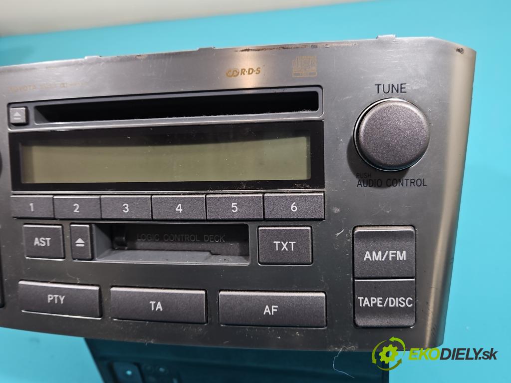 Toyota Avensis II T25 2003-2008 2.0 D4D 110 HP manual 81 kW 1995 cm3 5- Radio originál 86120-05080