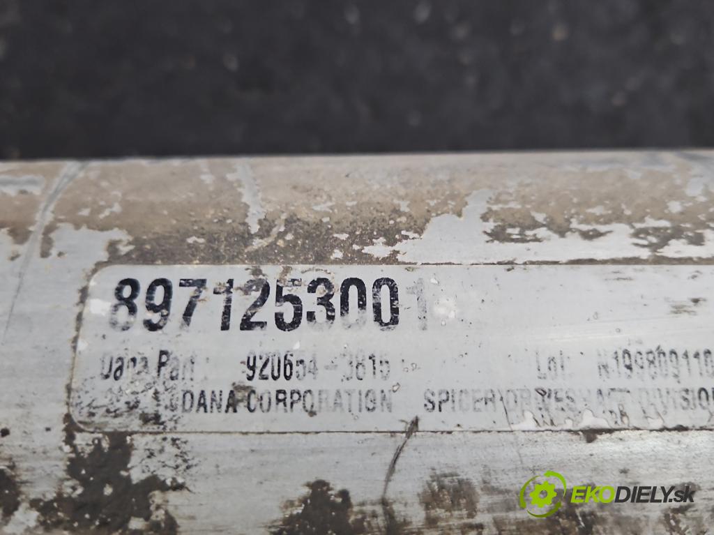 Opel Frontera B 1998-2004 2.2 16V 136 HP manual 100 kW 2198 cm3 5- Hřídel: zadné 8971253001 (Kardaňový hriadeľ)