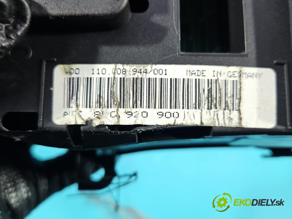 Audi A3 8L 1996-2003 1.9 tdi 90 HP manual 66 kW 1896 cm3 3- prístrojovka/ budíky 8L0920900 (Prístrojová doska)