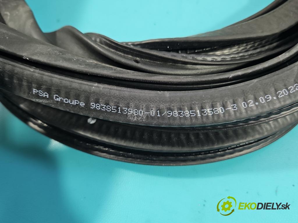 Opel Astra VI 2022- 1.5 cdti 131 hp manual 96 kW 1499 cm3 5- Těsnění: dveře zadní levé 9838513980 (Karoserie ostatní)